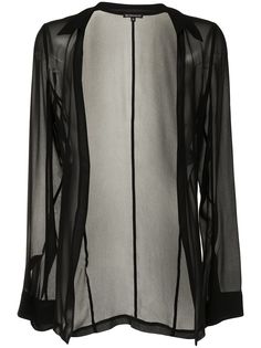 Ann Demeulemeester полупрозрачная рубашка без застежки