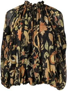 LANVIN блузка Lanvin Animals с принтом