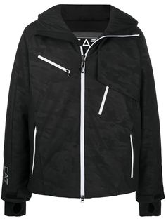 Ea7 Emporio Armani куртка с камуфляжным принтом