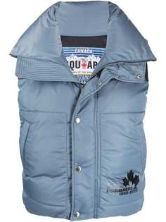 Dsquared2 жилет с логотипом и вставками