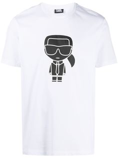 Karl Lagerfeld футболка с логотипом Ikonik Karl