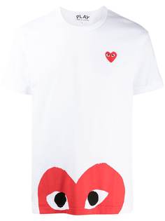 Comme Des Garçons футболка с вышитым логотипом
