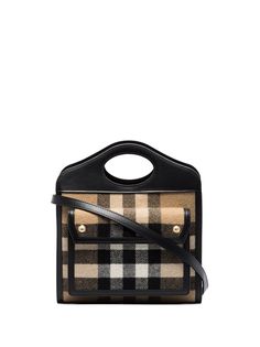 Burberry сумка-тоут Pocket в клетку Vintage Check