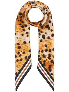 Burberry платок с анималистичным принтом