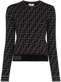 Fendi свитер с логотипом FF