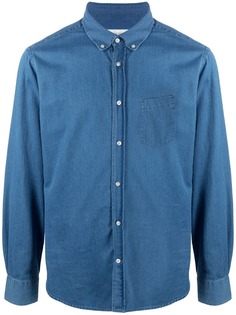 Officine Generale джинсовая рубашка с длинными рукавами