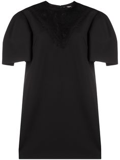 Alexander McQueen платье мини с кружевной вставкой