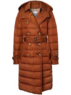 Burberry двубортный пуховик