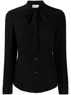 RedValentino блузка с бантом и длинными рукавами