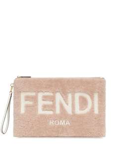 Fendi клатч с логотипом