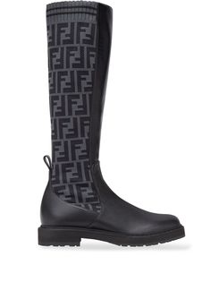 Fendi сапоги с логотипом FF