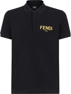 Fendi рубашка поло с логотипом