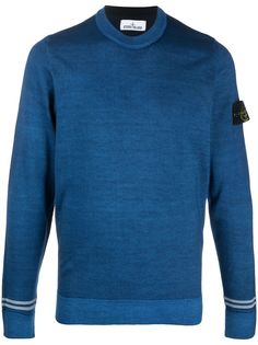 Stone Island джемпер тонкой вязки с нашивкой-логотипом