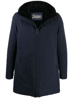 Herno пальто на молнии с капюшоном