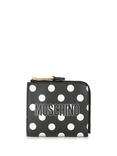 Moschino кошелек в горох с логотипом