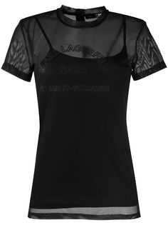 Karl Lagerfeld многослойная футболка с логотипом