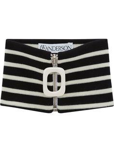 JW Anderson воротник на молнии в горизонтальную полоску