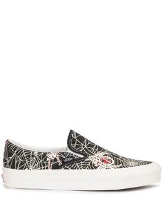Vans слипоны с принтом