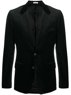 Alexander McQueen бархатный однобортный пиджак