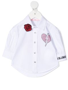 Miss Blumarine футболка с длинными рукавами и заклепками