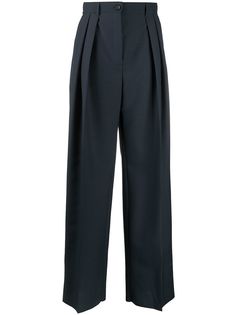 LANVIN брюки строгого кроя со складками