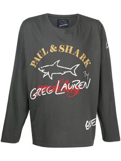 Greg Lauren X Paul & Shark футболка с длинными рукавами и логотипом