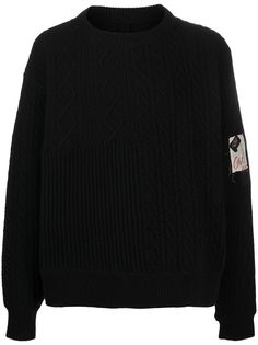 Greg Lauren X Paul & Shark джемпер фактурной вязки
