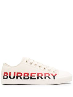 Burberry кеды с логотипом