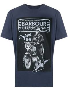 Barbour футболка с графичным принтом