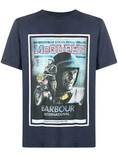 Barbour футболка с графичным принтом