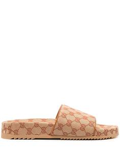 Gucci шлепанцы с узором GG Supreme