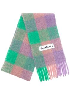 Acne Studios шарф в клетку