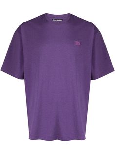 Acne Studios футболка оверсайз с нашивкой