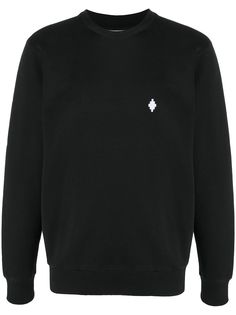 Marcelo Burlon County of Milan CROSS REGULAR CREWNECK BLACK WHITE
