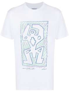 Marcelo Burlon County of Milan CROSS MAN BASIC T-SHIRT WHITE BLUE