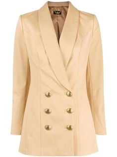 Elisabetta Franchi двубортный пиджак-смокинг с лацканами