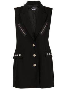 Boutique Moschino длинный жилет на пуговицах