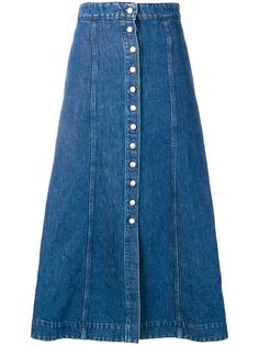 Acne Studios объемная джинсовая юбка