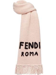 Fendi шарф с логотипом