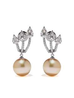 Yoko London серьги Starlight из белого золота с жемчугом и бриллиантами