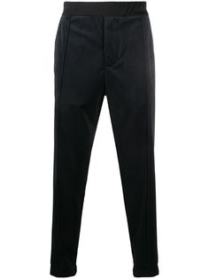 Emporio Armani бархатные брюки прямого кроя