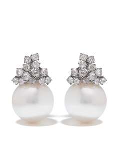 Yoko London серьги Mayfair из белого золота с жемчугом и бриллиантами