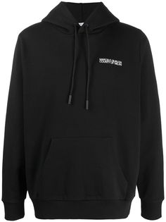 Marcelo Burlon County of Milan SQUARE OUTLINE REGULAR HOODIE BLACK RED