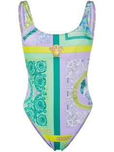Versace купальник с принтом Barocco Mosaic