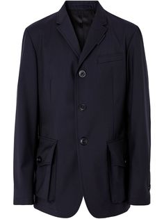 Burberry однобортный пиджак строгого кроя
