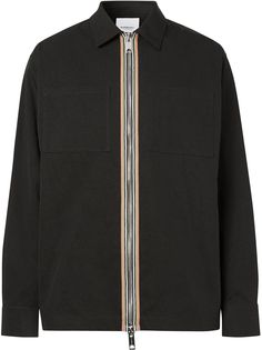 Burberry твиловая куртка на молнии