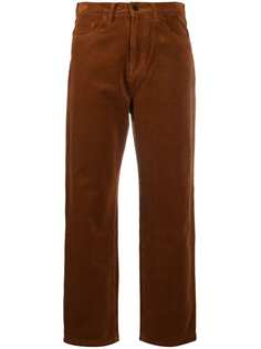 Carhartt WIP бархатные брюки прямого кроя