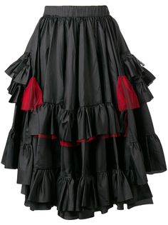 Comme Des Garçons layered pleated skirt