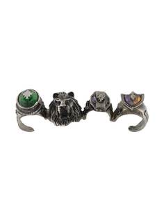 Marcelo Burlon County of Milan COLLEGE RING KNUCKLDUSTER BLACK MULTICOL