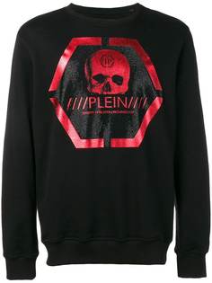 Philipp Plein толстовка с декорированным логотипом